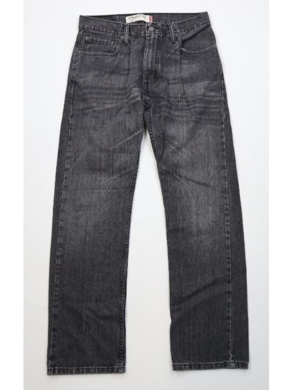 Vintage Y2K Levis 505 Mens 31x32 Faded Regular Straight Leg Denim Jeans Black